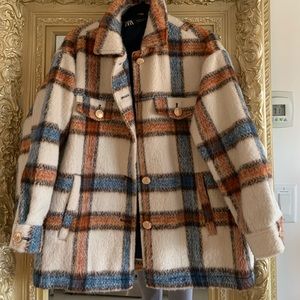 Zara plaid shacket size small